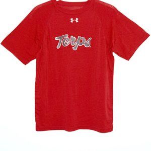 Under Armour Maryland Terps Crewneck Short Sleeve T-Shirt in Red - Large